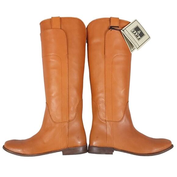 Frye Paige Tall Leather Riding Boots Classic Equestrian Knee-High Cowgirl - Picture 5 of 15